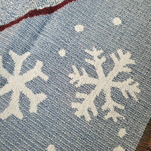 NEW Make A Wish Winter Tapestry Afghan Throw Blanket - Picture 3 of 9